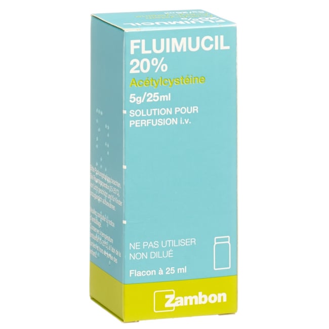 FLUIMUCIL 20% sol perf 5 g/25ml flac 25 ml