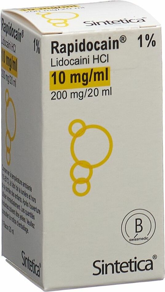 RAPIDOCAIN 200 mg/20ml s cons vial 20 ml
