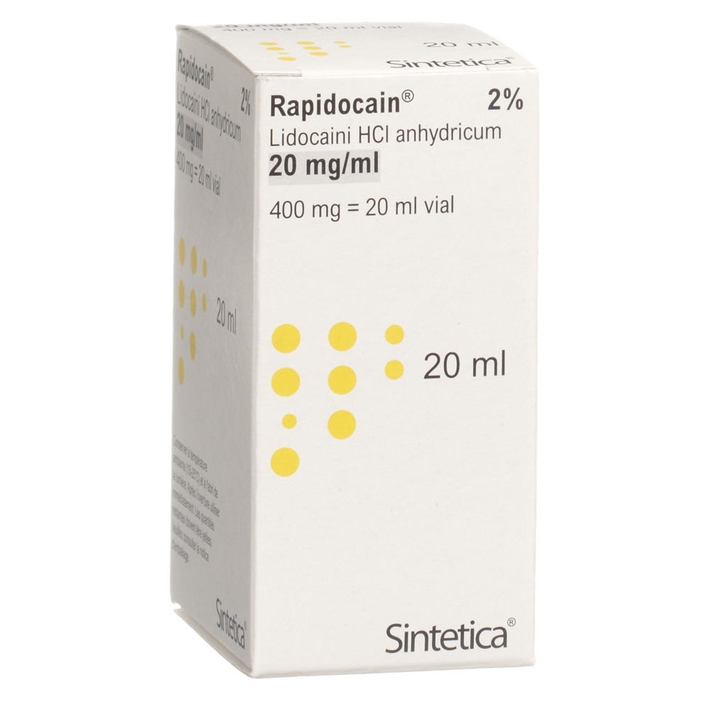 RAPIDOCAIN 400 mg/20ml s cons vial 20 ml