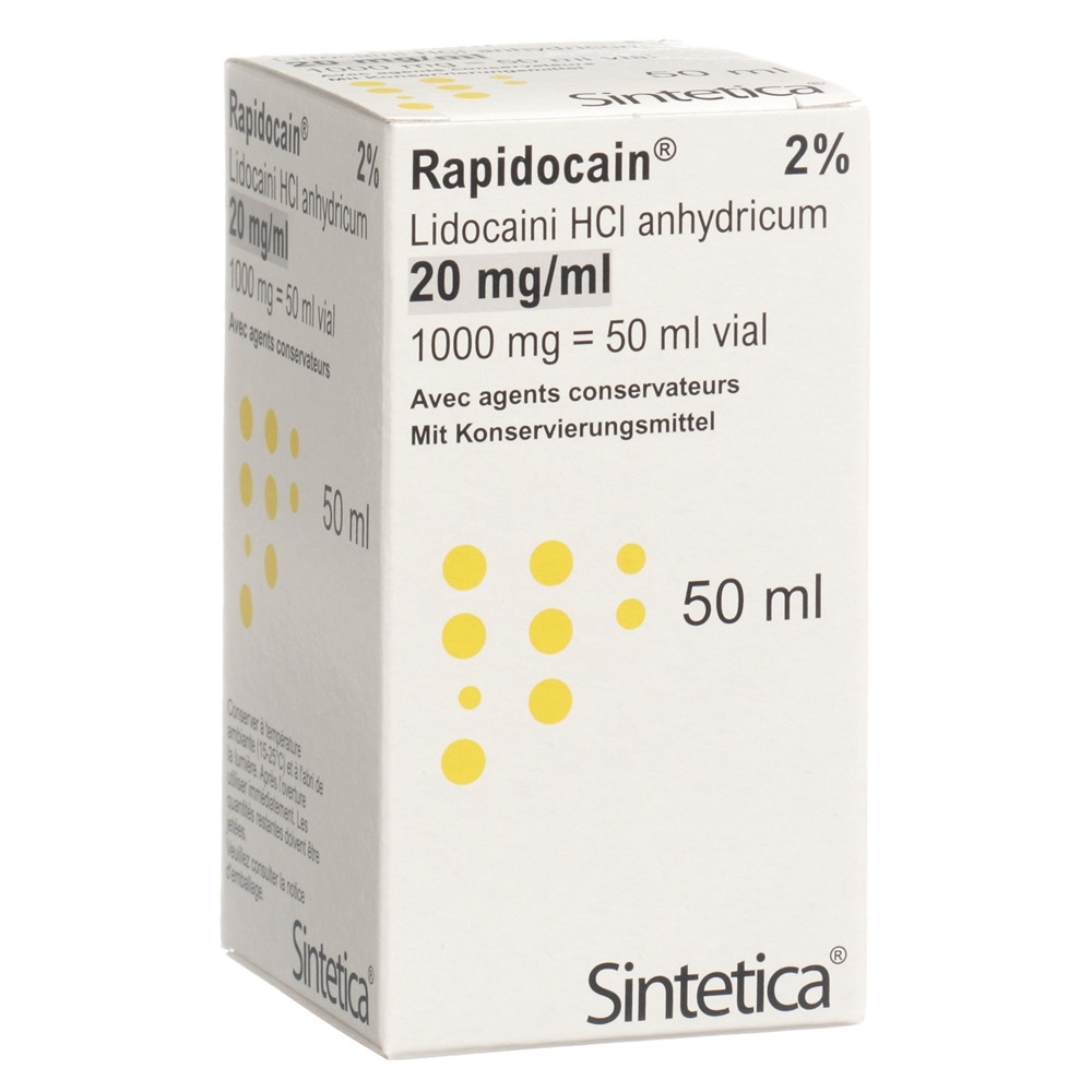 RAPIDOCAIN 1 g/50ml vial 50 ml