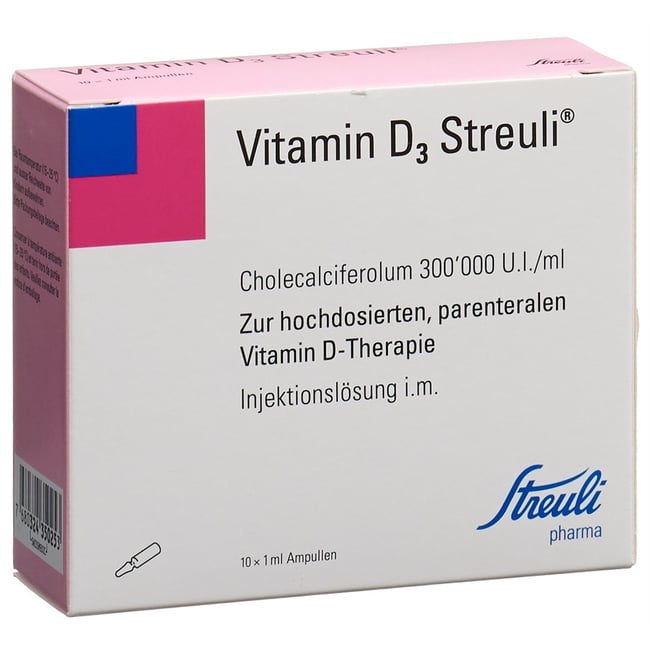 VITAMINE D3 Streuli sol inj 300000 UI/ml 10 x 1 ml
