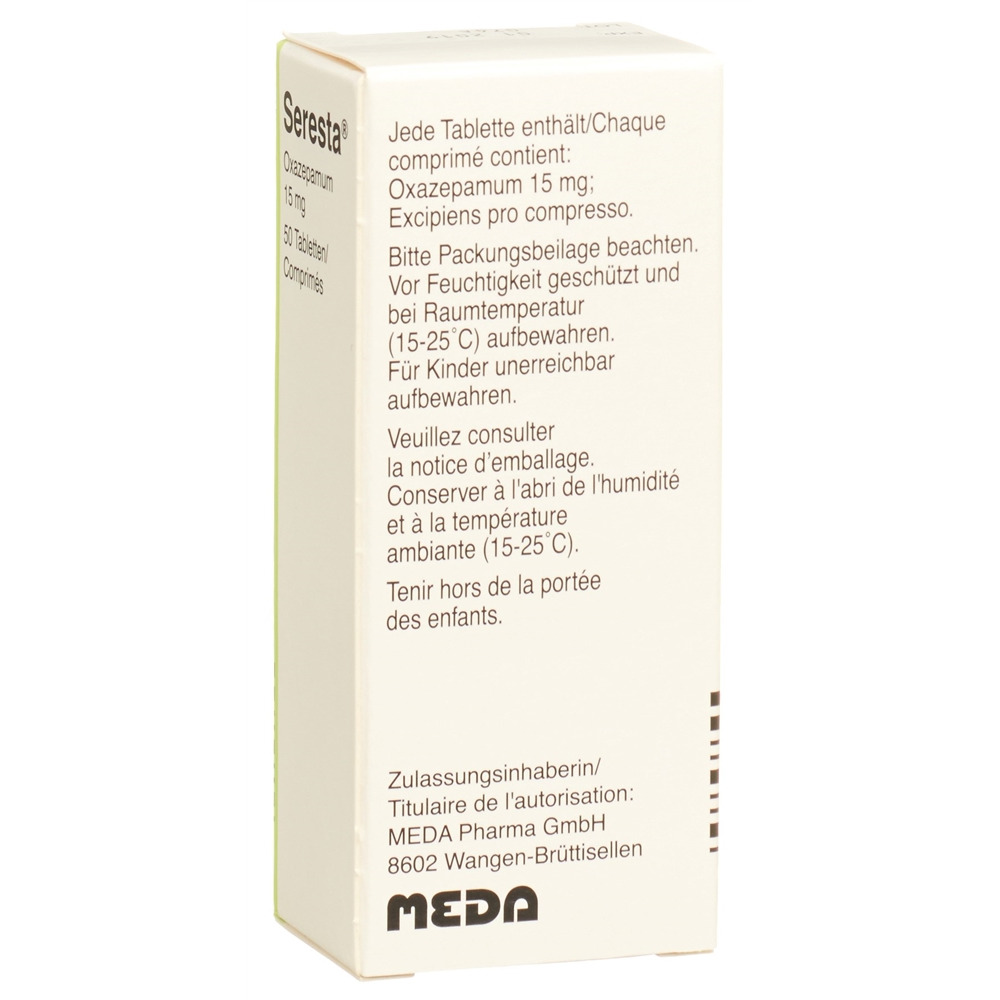 SERESTA cpr 15 mg 50 pce