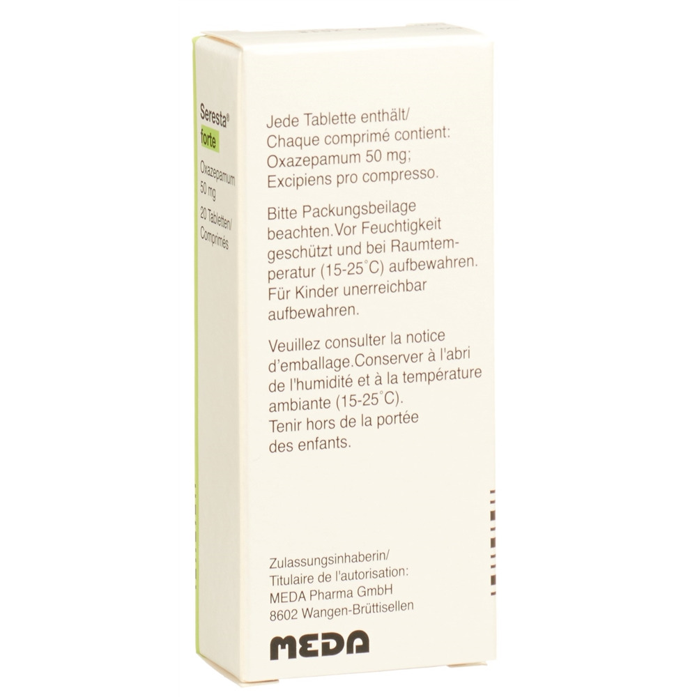 SERESTA cpr 50 mg forte 20 pce