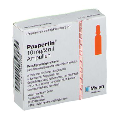 PASPERTIN sol inj 10 mg/2ml 5 amp 2 ml