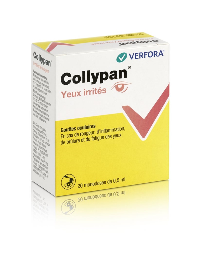 COLLYPAN yeux irrités MD 20 monodos 0.5 ml