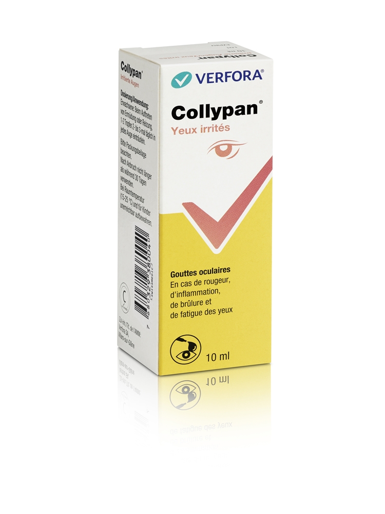 COLLYPAN yeux irrités gtt opht fl 10 ml