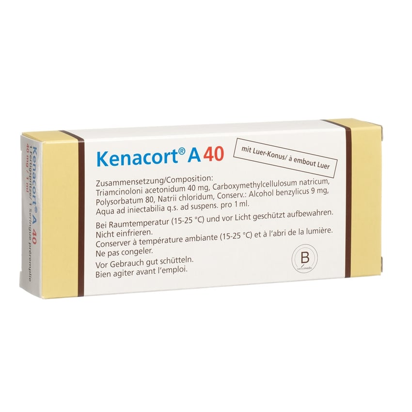 KENACORT A 40 susp inj 40 mg/ml amp ser 1 ml
