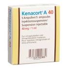 KENACORT A 40 susp inj 40 mg/ml 5 amp 1 ml