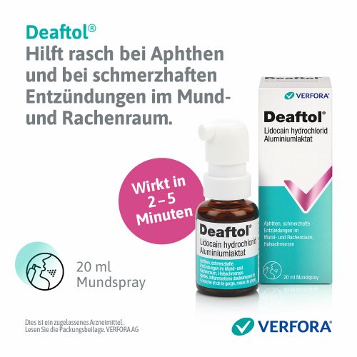 DEAFTOL spray buccal av lidocaïne 20 ml