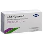 CHORIOMON 1000 UI c solv (seringue) flac 3 pce