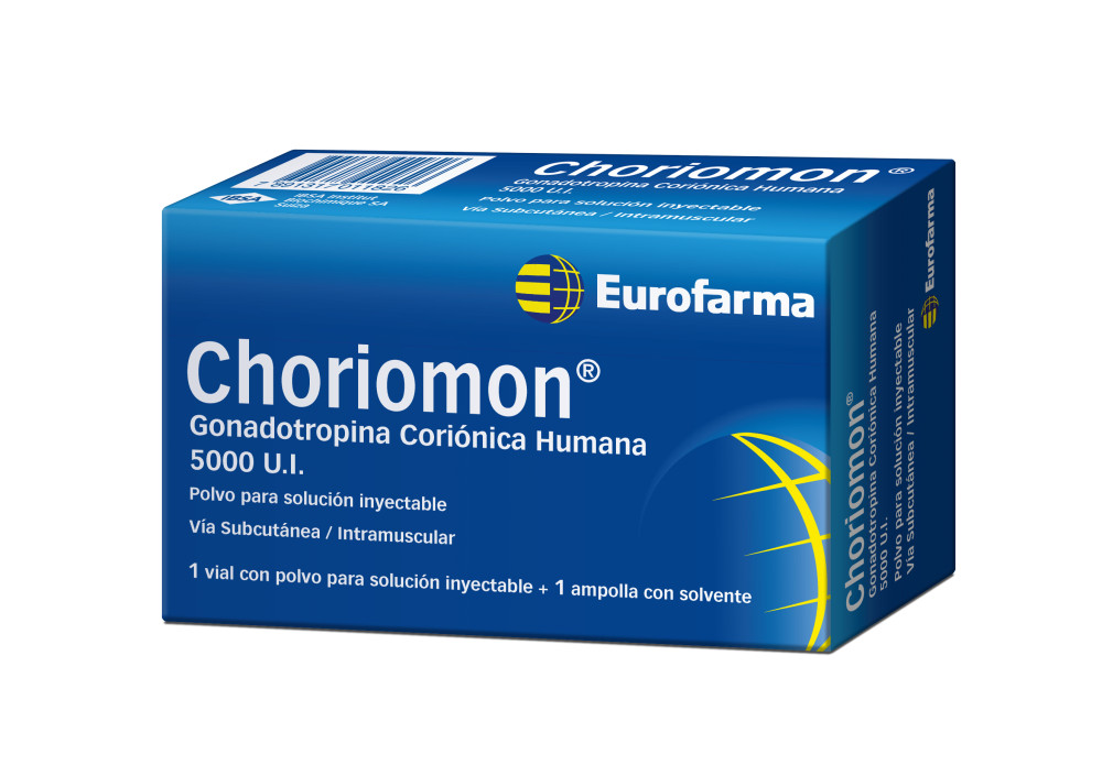 CHORIOMON 1000 UI c solv (seringue) flac 3 pce