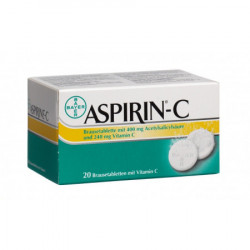 ASPIRINE C cpr eff sach 20 pce
