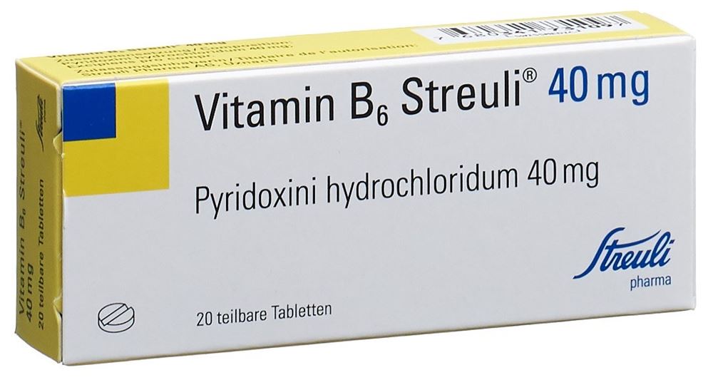 VITAMINE B6 Streuli cpr 40 mg 20 pce