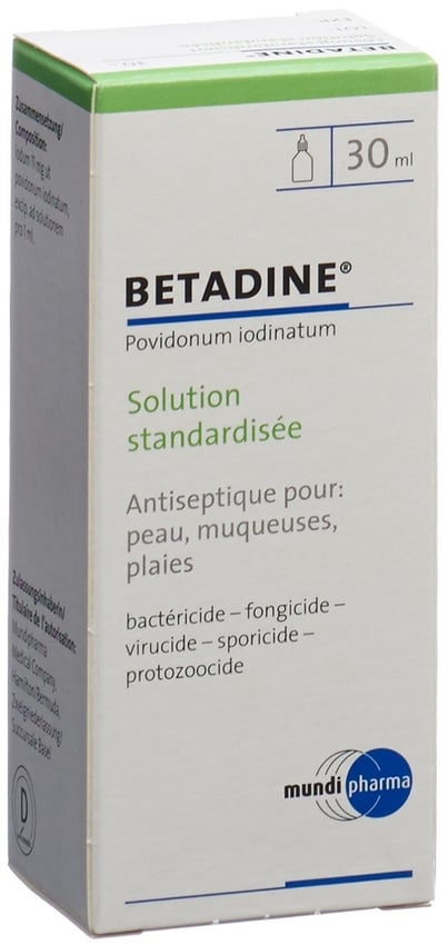 BETADINE solution désinfectante (n) fl 30 ml