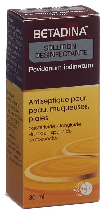 BETADINE solution désinfectante (n) fl 30 ml