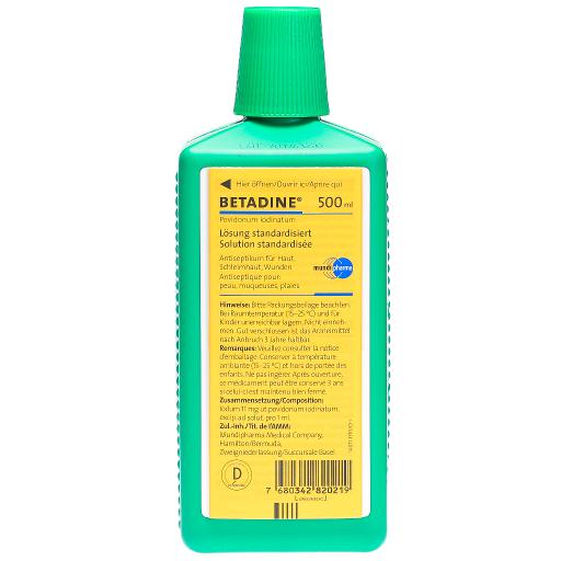 Betadine solution standard, sol (ancien), 500 ml