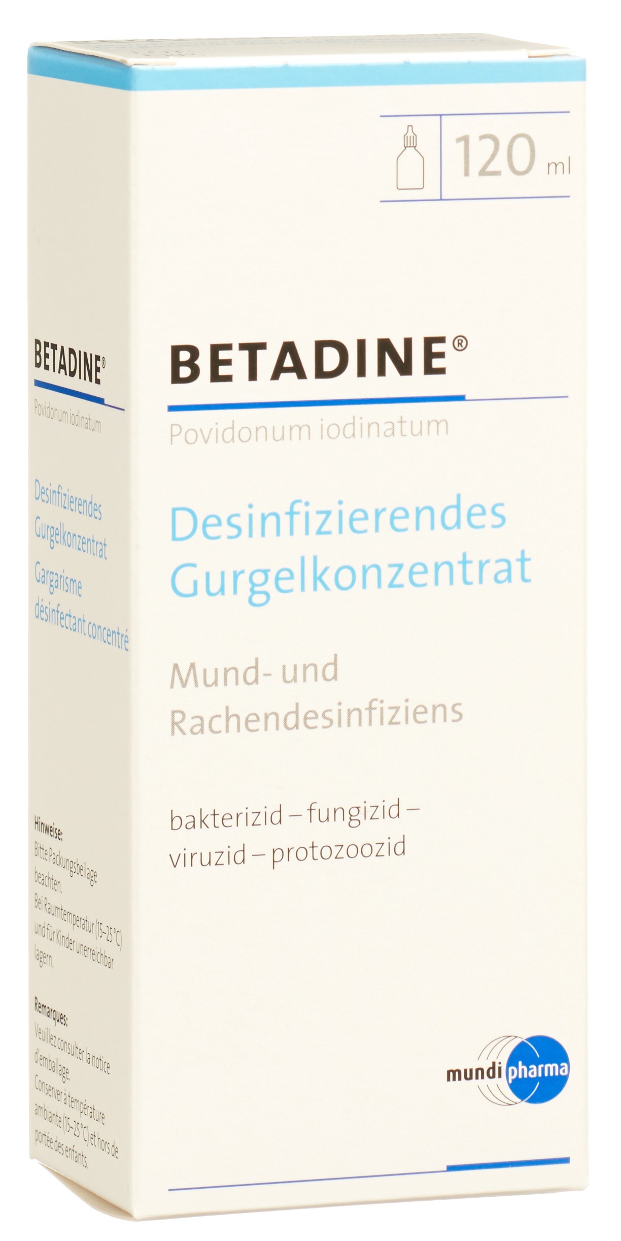 BETADINE gargarisme concentré 120 ml
