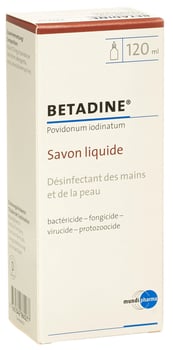 BETADINE savon liq fl 120 ml