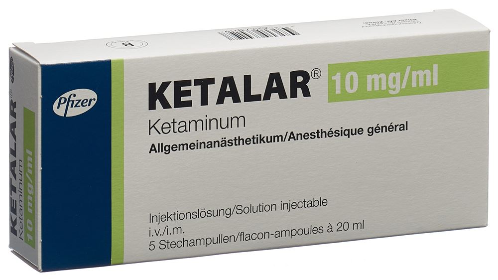 KETALAR sol inj 200 mg/20ml 5 flac 20 ml