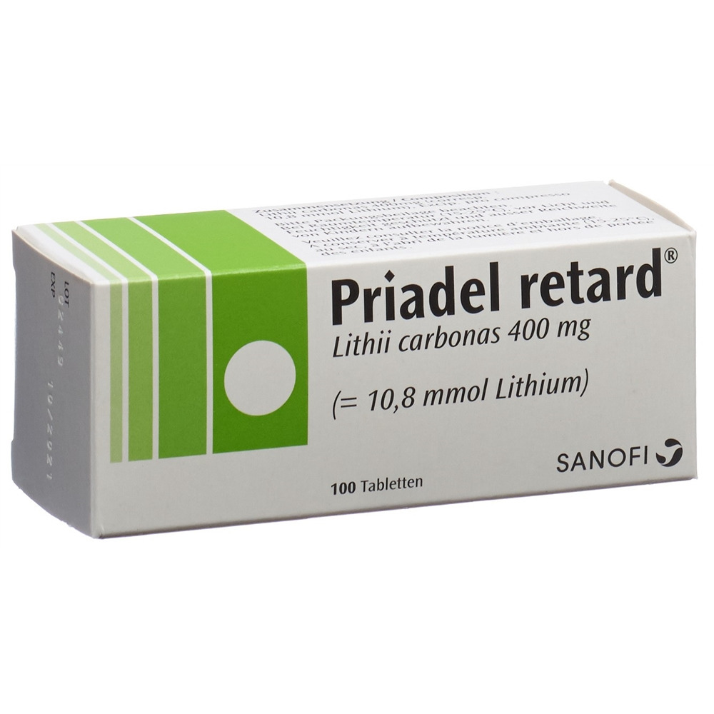 PRIADEL cpr ret 400 mg retard 100 pce