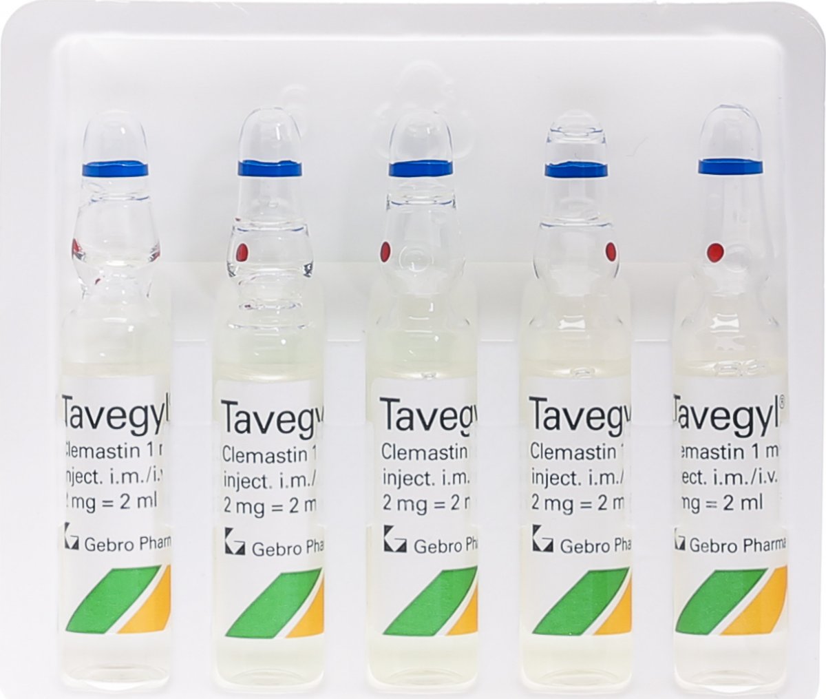 TAVEGYL sol inj 2 mg/2ml i.m./i.v. 5 amp 2 ml