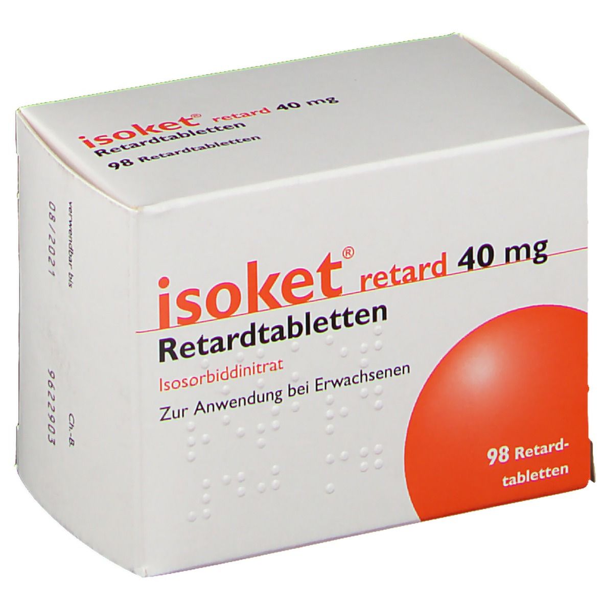 ISOKET retard cpr ret 40 mg 100 pce