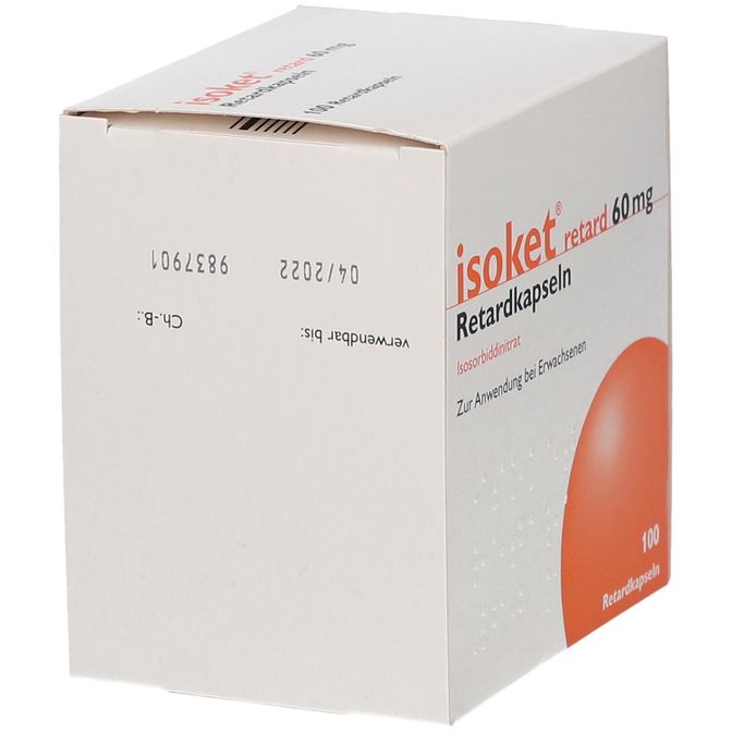 Isoket retard, cpr ret 60 mg , 100 pce