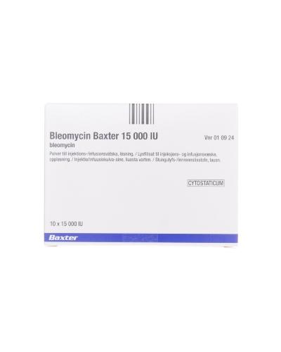 BLEOMYCINE Baxter subst sèche 15000 I.U. 10 pce