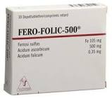 Fero-Folic-500, compresse a rilascio prolungato