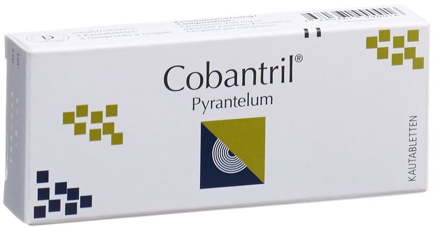 COBANTRIL cpr croquer 250 mg 3 pce