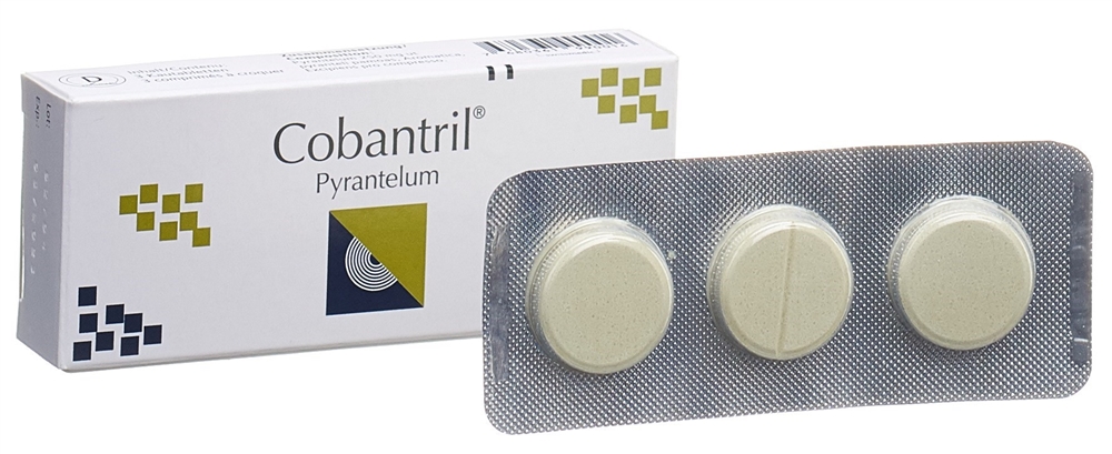 COBANTRIL cpr croquer 250 mg 3 pce
