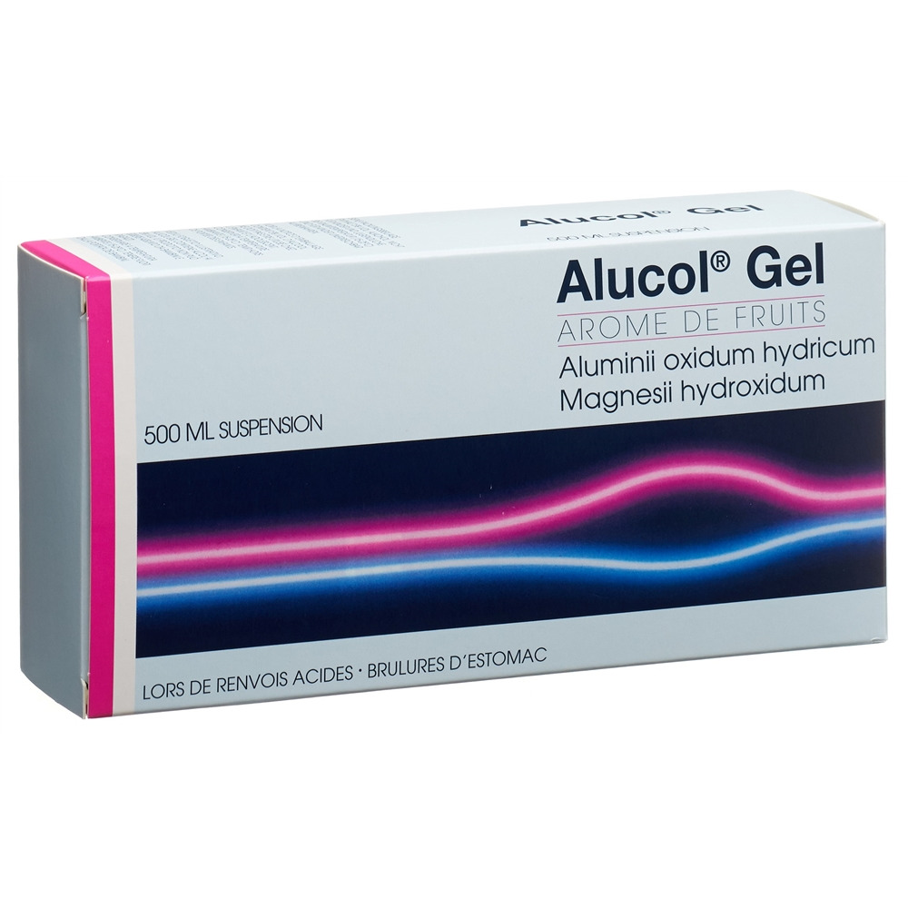 ALUCOL Gel susp menthe fl 500 ml