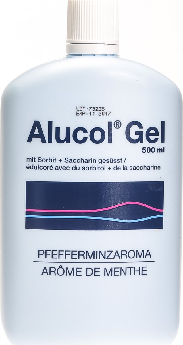 ALUCOL Gel susp menthe fl 500 ml