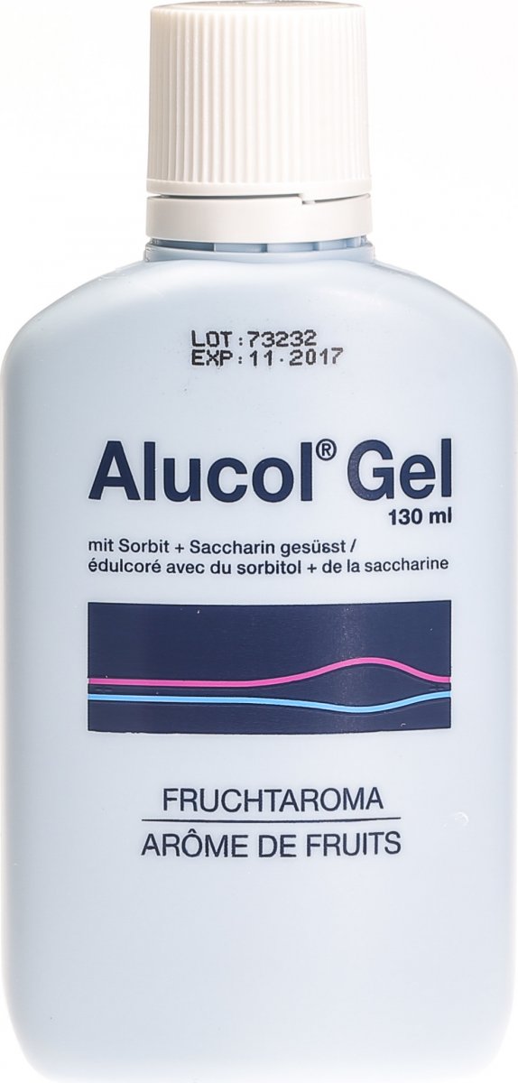 ALUCOL Gel susp fruit fl 130 ml