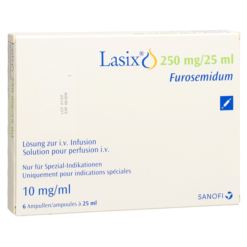 Lasix 250 mg, solution pour perfusion