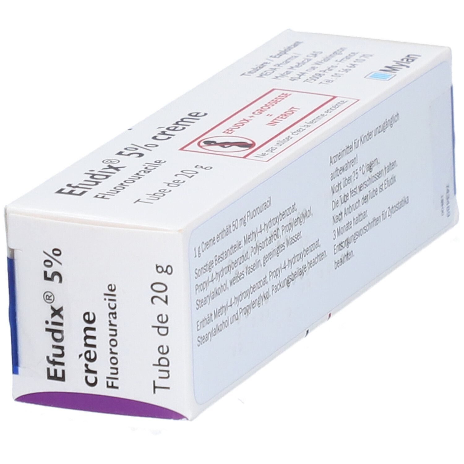 EFUDIX crème 5 % sans doigtiers tb 20 g