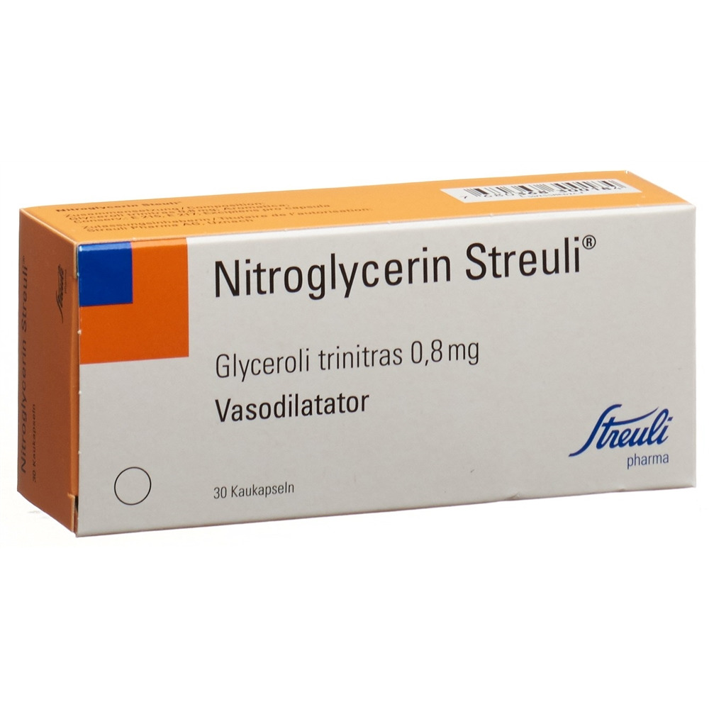 Nitroglycerin Streuli, Weichkapseln zum Zerbeissen