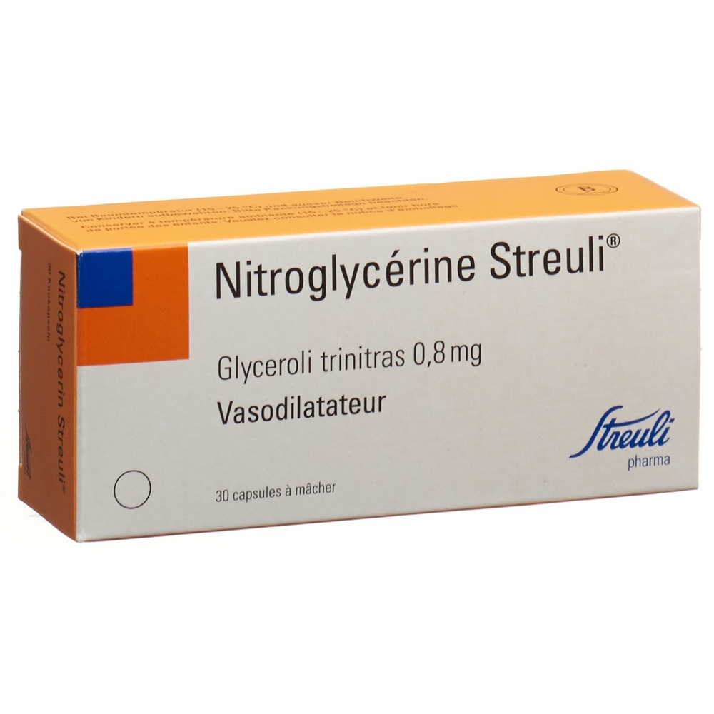 Nitroglycerin Streuli, Weichkapseln zum Zerbeissen