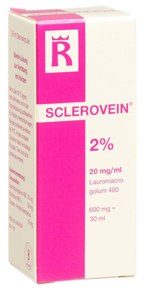 SCLEROVEIN sol inj 2 % i.v. flac 30 ml