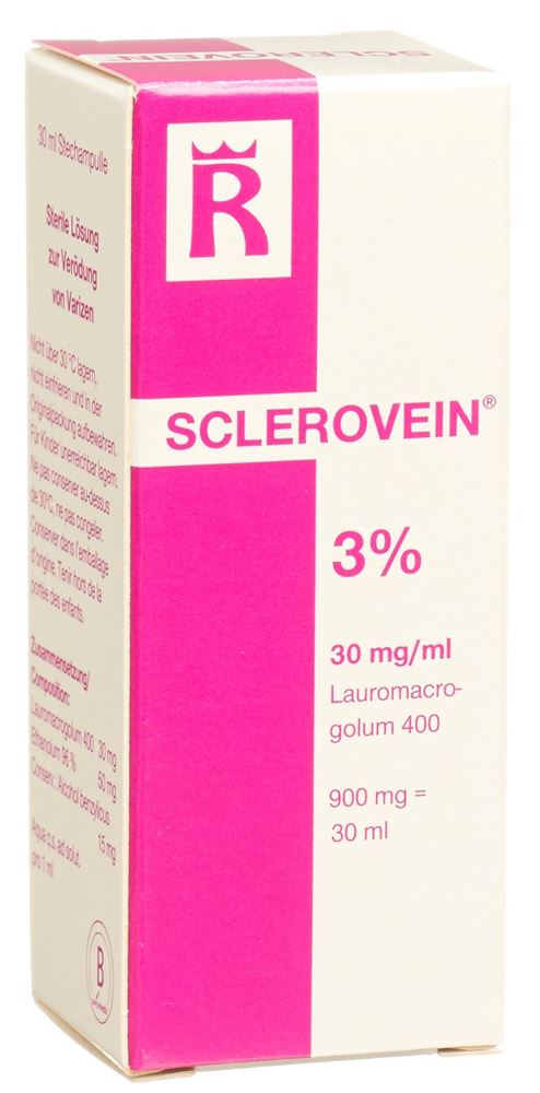 SCLEROVEIN sol inj 3 % i.v. flac 30 ml