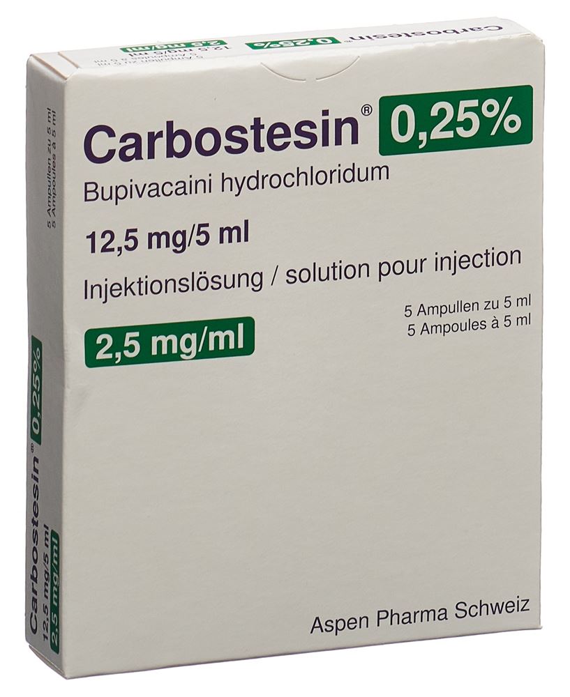 Carbostesin 2,5 mg/ml, Injektions-/Infusionslösung
