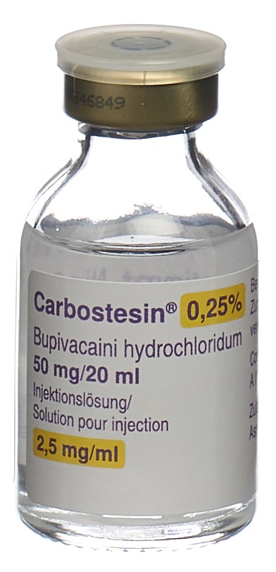 CARBOSTESIN 0.25% sol inj 50 mg/20ml 5 amp 20 ml