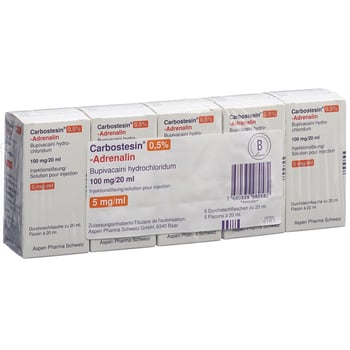 CARBOSTESIN 0.5% sol inj 100 mg/20ml 5 amp 20 ml