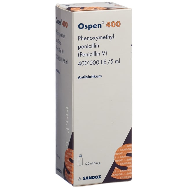 OSPEN 400 sirop 400000 UI/5ml (n) fl 120 ml
