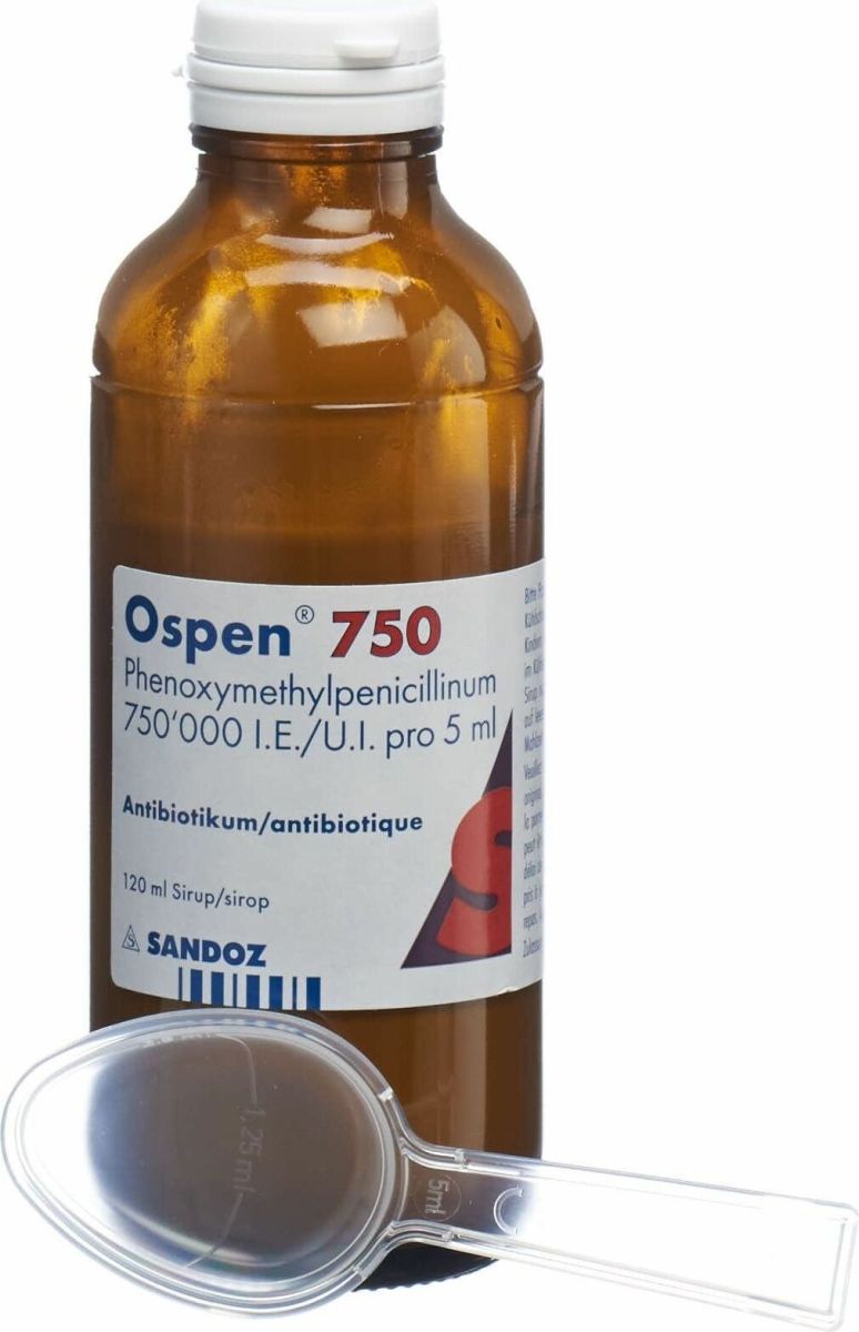 OSPEN 750 sirop 750000 UI/5ml fl 120 ml
