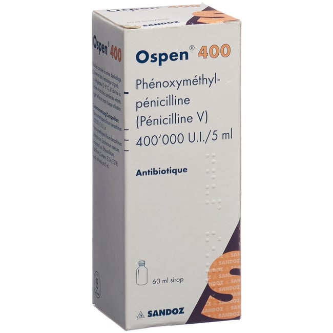 OSPEN 400 sirop 400000 UI/5ml fl 60 ml