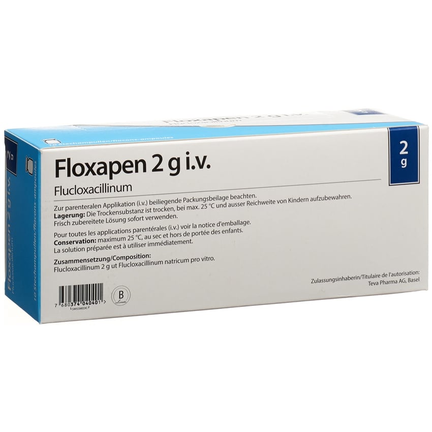 FLOXAPEN subst sèche 2 g flac 10 pce