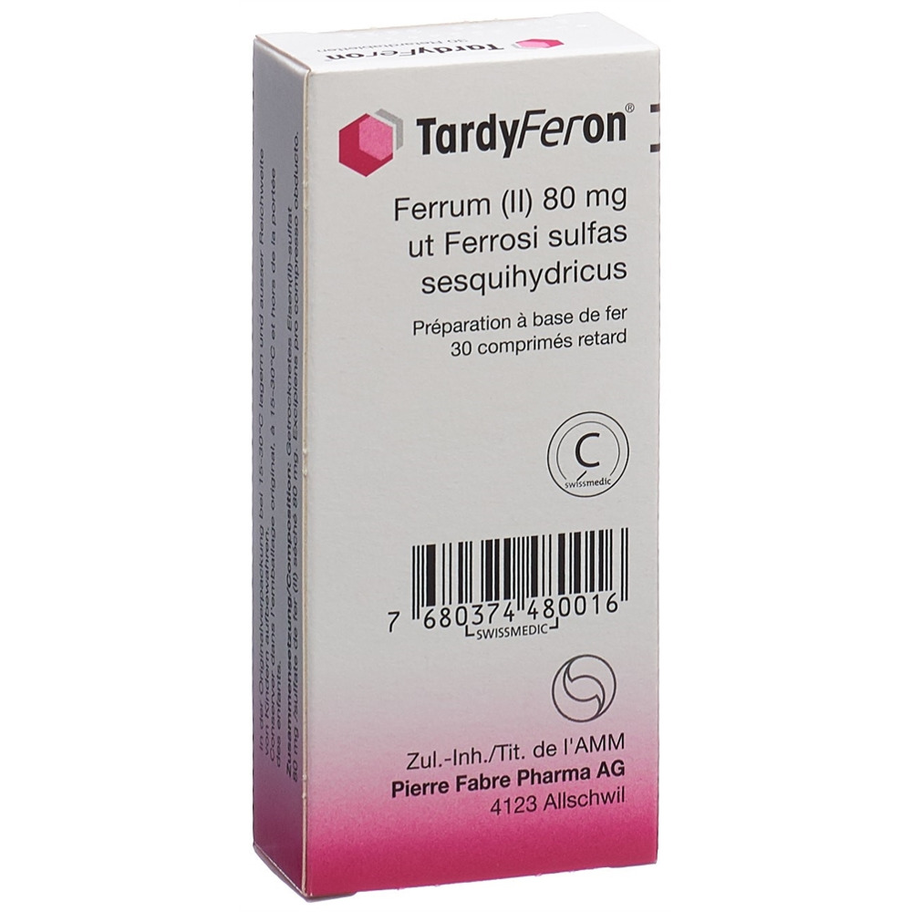 TARDYFERON cpr ret 80 mg 30 pce