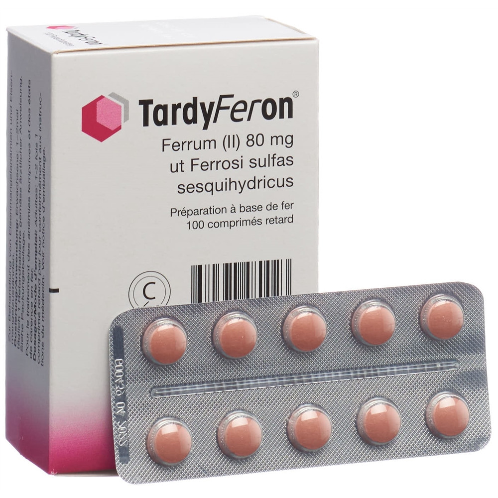 TARDYFERON cpr ret 80 mg 100 pce