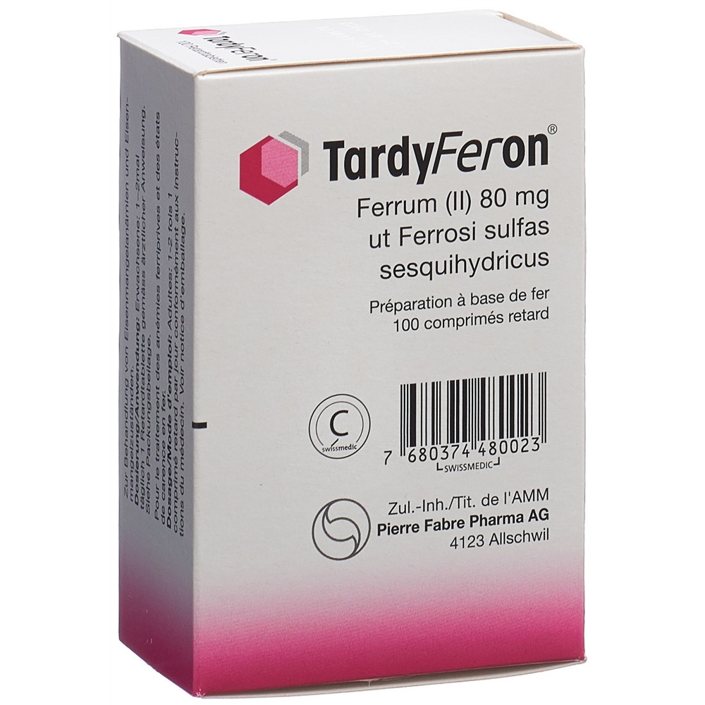 TARDYFERON cpr ret 80 mg 100 pce